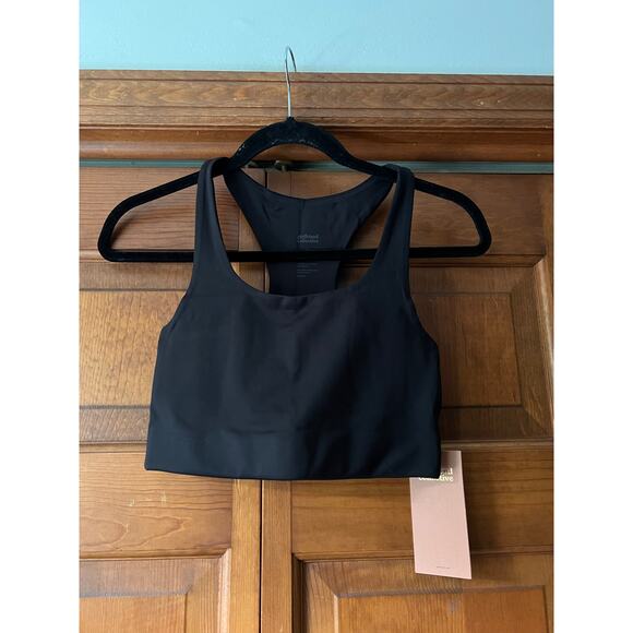 NWT Girlfriend Collective Women's Paloma Racerback Long Sports Bra Black Size XS - Picture 3 of 13
